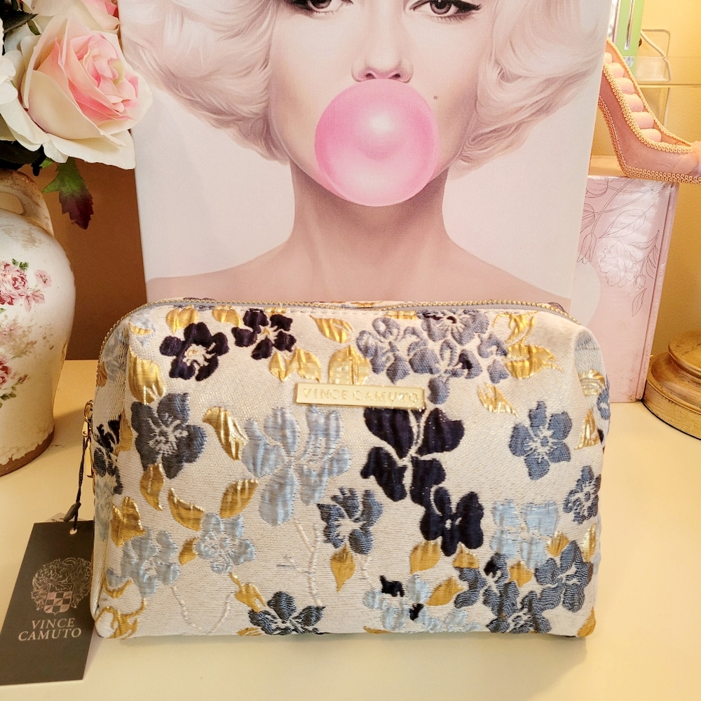 🌺Vince Camuto Cosmetic Bag Cosmetic Case Travel Bag Luxury